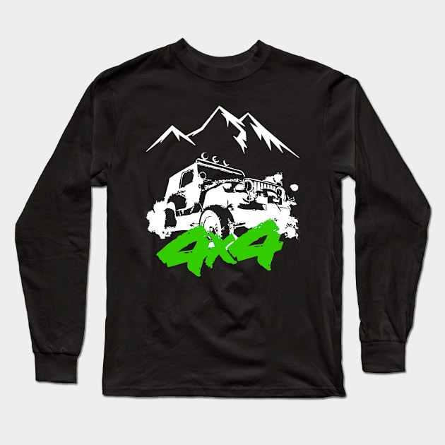 Offroad 4x4 Long Sleeve T-Shirt by gaplexio